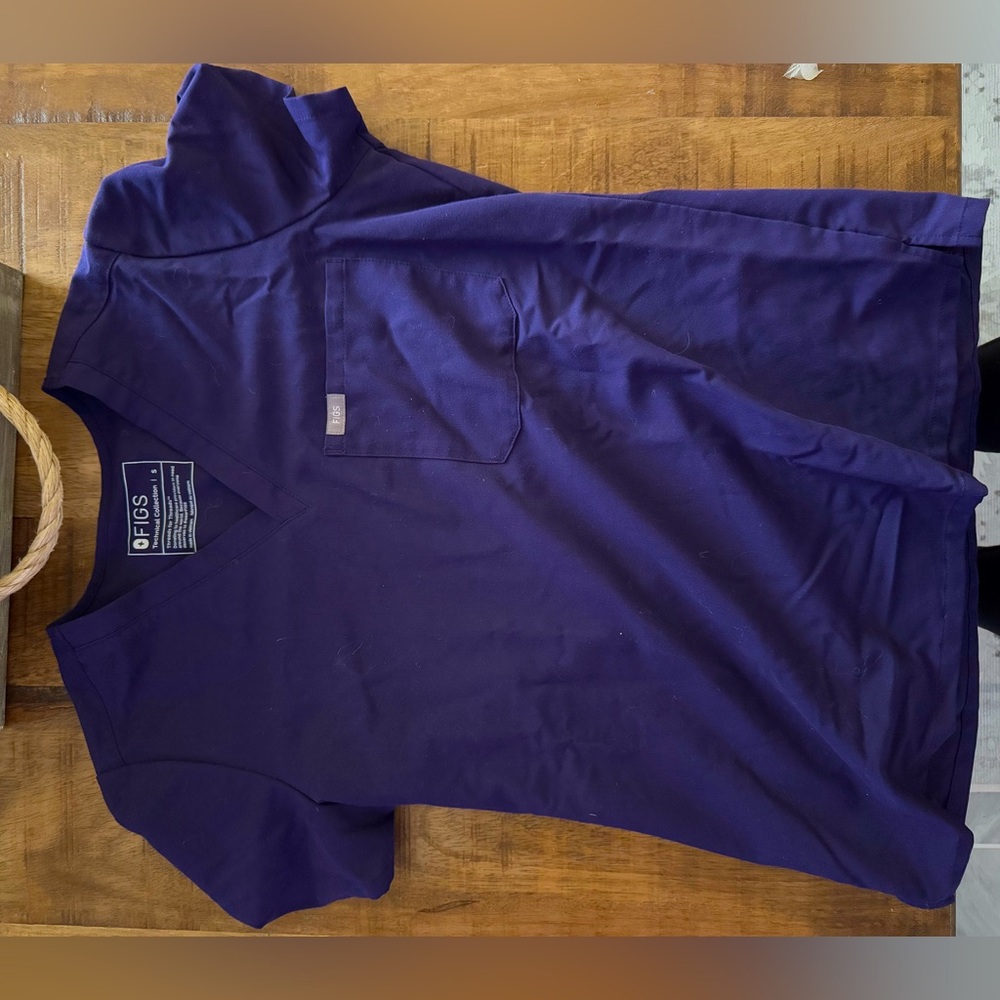 Limited edition size S purple jam scrub top
